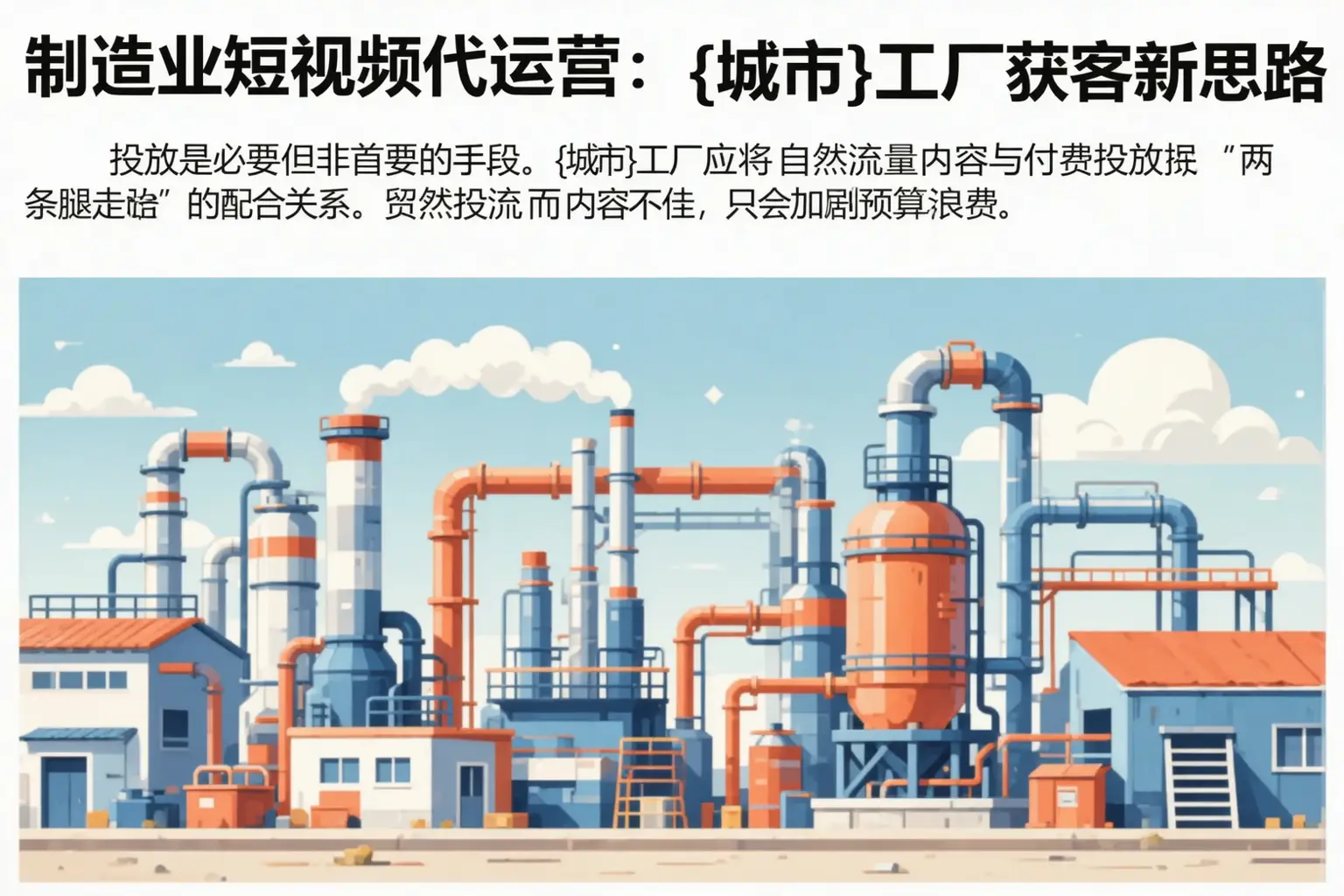 制造业短视频代运营:大足工厂获客新思路